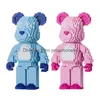 Nieuwigheidsspellen Nieuwigheidsspellen 35 cm Diy Jinx Bearbricked Gloomy Bear Bouwsteen Kid Speelgoed Figuur Geweld Kamerdecoratie Verjaardagscadeau Dha3I