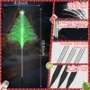 8 pezzi luci solari per albero di Natale da esterno luci solari per albero di stelle a 7 colori impermeabili decorazioni natalizie per esterni luci paletto da cortile per percorso di Natale patio prato