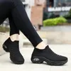 Dress Shoes Women's Air-cushioned Woven Sneakers Overshoes Fashion Casual Socks Women High Heels