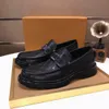 2023 Top Mens Loafers Designers Dress Shoes Genuine Leather Men Fashion Business Office Work 공식 L 브랜드 파티 결혼식 Flat Big Size 38-45 KJH0001