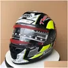 Motorcykelhjälmar Shoei X14 Marquez Hickman Helmet FL Face HelmetNot- Original-Helmet Drop Delivery Mobiles Motorcyklar Tillbehör Dhugn