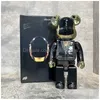 Juegos novedosos Juegos novedosos 5 Estilo Bearbricks 400% Figuras Modelo Bear Brickes y Cyberpunk Daft Punk Joint Bright Face Violence Coll Dhykt