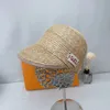 Casquettes équestres tressées en paille Printemps et été Chapeau de visière de protection solaire Chapeaux de soleil de voyage