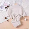 Clothing Sets 2pcs New Toddler Clothes Sets 0-4Y Children Warm Fleece Tops Pants Suit Kids Casual Clothing Set