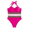 Women's Swimwear Push-Up Swimsuit Bandage Set Women Swimming Suits With Shorts Bathing Suit Small Bust For Teens