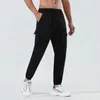 Pantalones de hombre Joggers al aire libre Senderismo Cargo Hombres Versátil Multi-bolsillos Tobillo Atado Casual City Thin Trekking Pantalones de chándal de talla grande