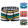 Unterhosen Unterwäsche Männer Boxer Shorts Baumwolle Atmungsaktiv Cuecas Masculinas Calzoncillos Hombre Slips Regenbogen Streifen Nacht Tragen