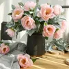 Decorative Flowers Silk Artificial Peony Flower For Wedding Bouquet Home Decoration Accessories Living Room