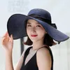 Cappelli a tesa larga da donna a secchiello in paglia da sole UPF 50 estivi pieghevoli arrotolabili floppy da spiaggia per donna 230407