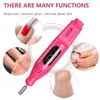 Nail Manicure Set Halaiman USB nail drill Manicure set electric nail sander gel removal tool milling cutter for Manicure nail accessories 231107