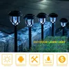 Lawn Lamps LED Waterproof Solar Powered Lamp Outdoor Solar Garden Lantern Pathway Lights Landscape Light For Lawn Patio Yard Walkway Decor P230406