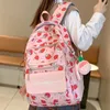 Sacos escolares menina de alta capacidade náilon kawaii impressão senhora saco à prova dwaterproof água mulheres portátil livro feminino viagem faculdade mochila moda