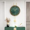 Horloges murales Nordic Swingable Horloge silencieuse Design moderne Salon Décoration de la maison Décor pour montre à pendule décorative