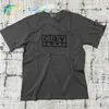 Herren-T-Shirts, klassische Box-Stickerei, Cav-Empt-T-Shirt, Vintage-Waschung, Batik, Carbon-Grau, Dunkelgrün, Cavempt-T-Shirt für Paare