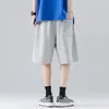 Shorts masculinos verão basquete sweatpants coreano moda casual cintura elástica calças de cinco pontos oversized bottoms masculino y2k roupas