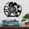 Wall Clocks Japanese Classic Anime Ponyo Record Clock For Living Room Home Decor Manga Retro Music Longplay