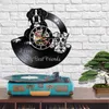 Orologi da parete Razza di cani Vintage Art Home Decor Boxer e Terrier Friends Record Cloc LP Orologio orologio