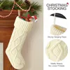 Christmas Stockings 18 Inches Large Personalized Knitted Christmas Stockings Decorations for Fireplace Xmas Tree Family Holiday Party Decor