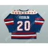 GdSir Custom Lee Fogolin Team USA Canada Cup Cup Hockey Top Ed S-M-L-XL-XXL-3XL-4XL-5XL-6XL