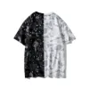 En badar en apa t -shirt Shark Logo Tee Space Camo Nighttime Starry Sky Splicing