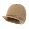 Designer Beanie Men Sticked Winter Hat Brimmed Head Ear Warm Acrylic Gorro Snow Cap