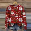 Męskie bluzy bluzy damskie Vintage Vintage Święty Mikołaj długi sanie Wesołych Świąt Bożego Narodzenia warstwa morska lekkie bluzy kobiety z bluzy z kapturem miękkie kobiety231107