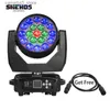 Moving Head Lights 2 pièces/lot LED tête mobile 19x15W RGBW lavage/Zoom lumière de scène professionnelle DJ/barre LED Machine de scène DMX512 LED faisceau de Zoom Q231107