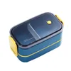 Bento Boxes 304 stainless steel insulated lunch box suitable for students offices workers independent multi-layer leak proof portable benches picnic boxes 230407