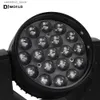 Lumières principales mobiles 2 pièces 19x15W LED tête mobile lavage Zoom RGBW 4IN1 faisceau DMX scène professionnelle Disco fête Bar Club effet de scène éclairage Q231107