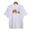 T-shirts de créateurs pour hommes / femmes Brokenhead Bear rose à manches courtes double fil coton lettre imprimé palmier T-shirt Hip Hop Street Style 11