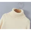 Женские свитера YENKYE, женские винтажные укороченные водолазки с длинными рукавами, осенний пуловер, топы