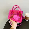 Torby na ramię Nowe modne stylowe cukierki torebka mini plażowa torba przezroczysta torebka przezroczystą dla dziewczątstylisheendibags