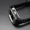 Luxury 2 in 1 Modification Mod Kit Rubber Strap for Apple Watch 8 7ケースストラップ45mm 44mmメタルベゼルフレームIWATCHシリーズ6 5 4 SEバンド