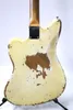 Relic '62 Jazzmaster Jaguar Vintage Cream Guitare électrique Wide Lollar Pickups, Peinture laque nitrocellulose, Pickguard Red Pearl, Chevalet Tremolo flottant