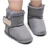 Neonati Ragazzi Ragazze Caldi Stivali da neve di marca di lusso Stivali firmati Scarpe da bambino invernali Primi camminatori per neonati