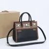 10a Top Designer Tote Bag Leather Women Luxury Fashion Handbag Black Bags Luxury Shoulder Bag Lady B Series Crossbody Bag In Brown Check Plaid Tartan With Box