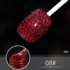 Gel de uñas Multicolor Glitter Polish 9 colores Diamond Glue UV LED Art TSLM1