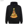 Erkek Hoodies Sweatshirts Pizza Noel Ağacı Işıkları Işıklar Xmas Erkekler Erkekler Crustmas Hediyeler Camisa Sonbahar Kadın Hoodies Party Hoods 2021 Uzun Sle Sweatshirtsl231107