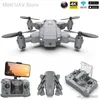 Drönare Easy Fly Mini UAV Drone 4K Folding Quadcopter med kamera WiFi Helicopters Toys Embedded Storage Design Return