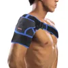 Back Support Gym Sports Shoulder Brace Guard Strap Wrap Belt Band Pads Black Bandage Menwomen justerbar andningsbar