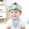 Pillows Baby Safety Helmet Head Protection Hat Safety Soft Comfortable Head Security Protection Crash Cap Adjustable Protective HeadgearL231105