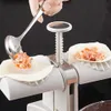 新しい新しい家庭用ダブルヘッド自動dumplingメーカー金型プレスラッパーdumpling金型キッチンアクセサリー調理器具