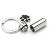 PET CREMATION CYLINDER ROINTLESS STÅL URN KEY CHEAN MEMORIAL