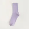 Chaussettes Couleur Bonbon Chaussettes Longues Macaron Printemps Automne Bas Rue Plaine Chaussettes Hautes Printemps Coloré Socquette Solide Bonneterie Chaussures 50 Couleur Par Mer BC566