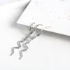 Boucles d'oreilles créoles LKO en argent Sterling 925 véritable, pendentif serpent pour femmes, bijoux de fête gothique, cadeau d'ornements pour filles