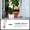 Dekorativa blommor konstgjorda vas phalaenopsis artificiales dekorativas para faux potted orkidé