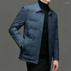 Giacche da uomo Autunno e Inverno Casual Sottile Velluto Risvolto Fibbia Piastra Giacca Moda Versione Coreana di Freddo Caldo Sottile