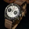 Нарученные часы Seagull Watch Aviation Panda Sapphire Luminous Manual Chronograph Mechanical Men's Reloj Hombre Montre Homme