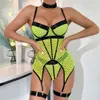 Kadınların iç çamaşırı şeffaf bodysuit Nightgown Fishnet Teddy Sweetwear erotik iç çamaşırı porno kostümleri