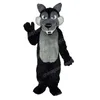 Performance Black Wolf Mascot Costume Top Quality Christmas Halloween Fancy Party Dress Cartoon Character Outfit Suit Carnival Unisex Outfit